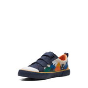 Clarks - Foxing Play K - Navy - Canvas Shoes