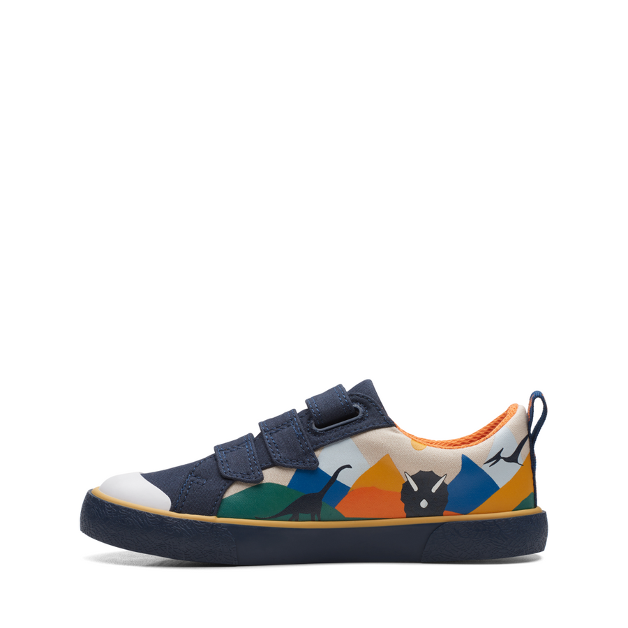 Clarks - Foxing Play K - Navy - Canvas Shoes