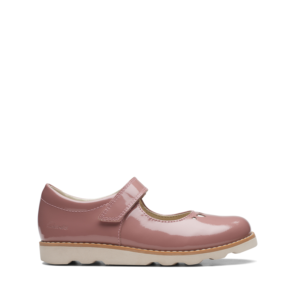 Clarks Crown Jane K. Dusty Pink Patent Sandals