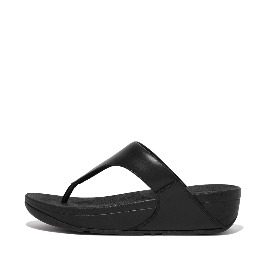 FitFlop - Lulu Leather Toepost - Black - Sandals