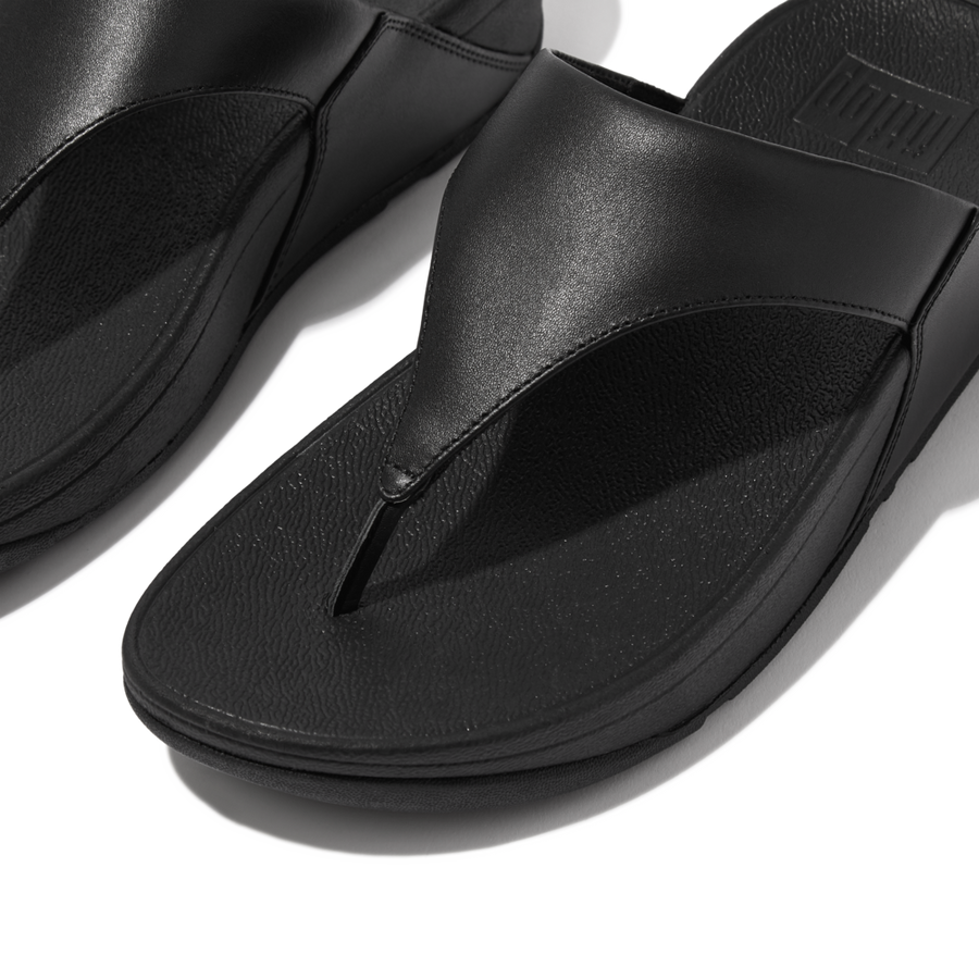 FitFlop - Lulu Leather Toepost - Black - Sandals