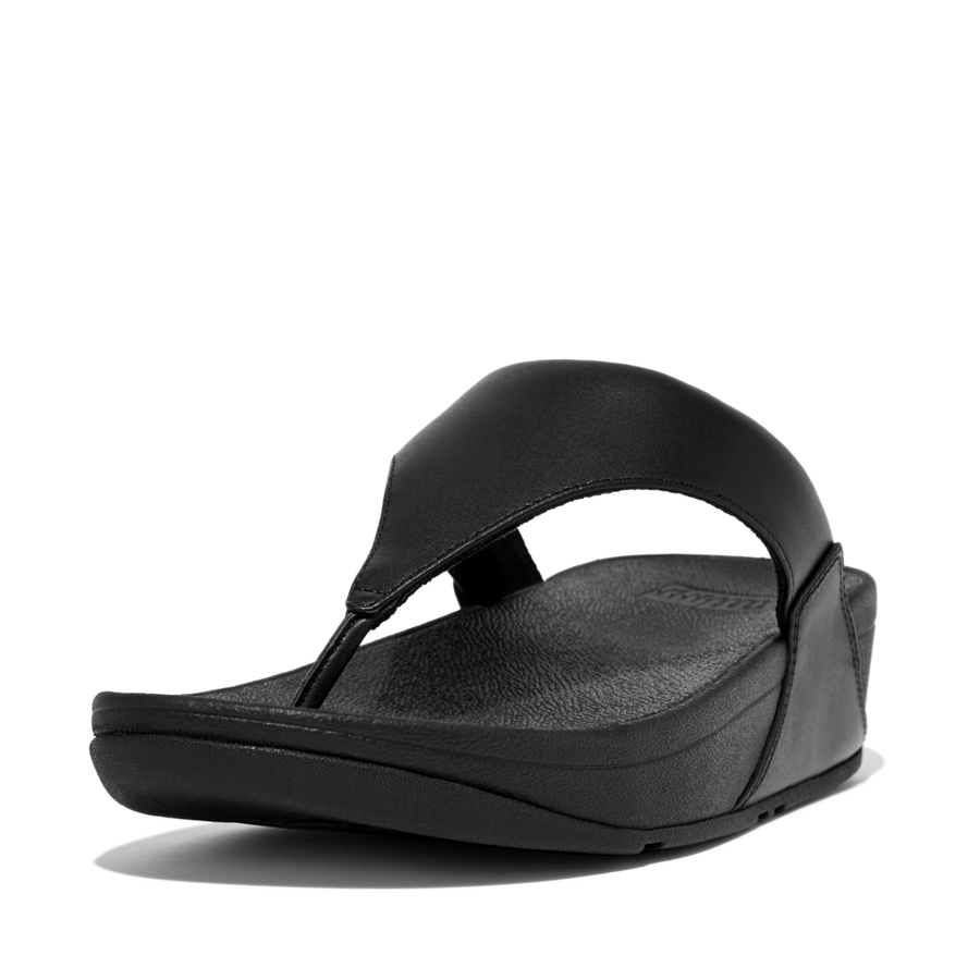 FitFlop - Lulu Leather Toepost - Black - Sandals