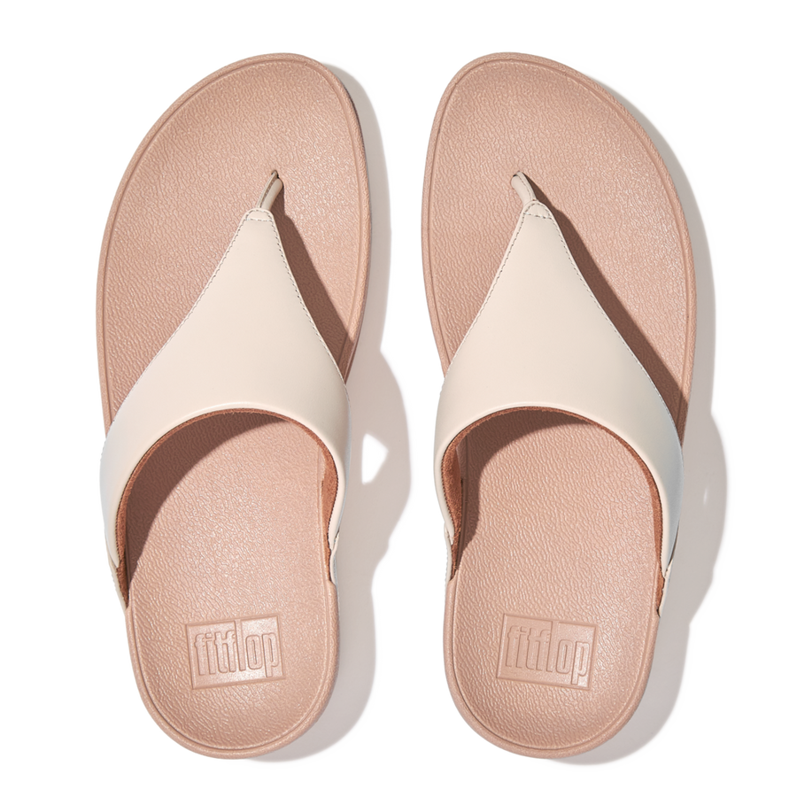 Fitflop - Lulu Leather Toepost - Stone Beige - Sandals
