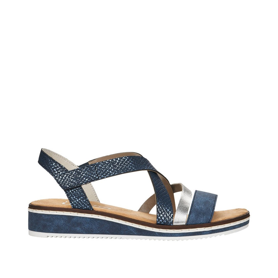 Rieker - V3663-14 - Blatik/Silber/Royal - Sandals