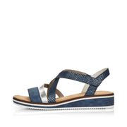 Rieker - V3663-14 - Blatik/Silber/Royal - Sandals