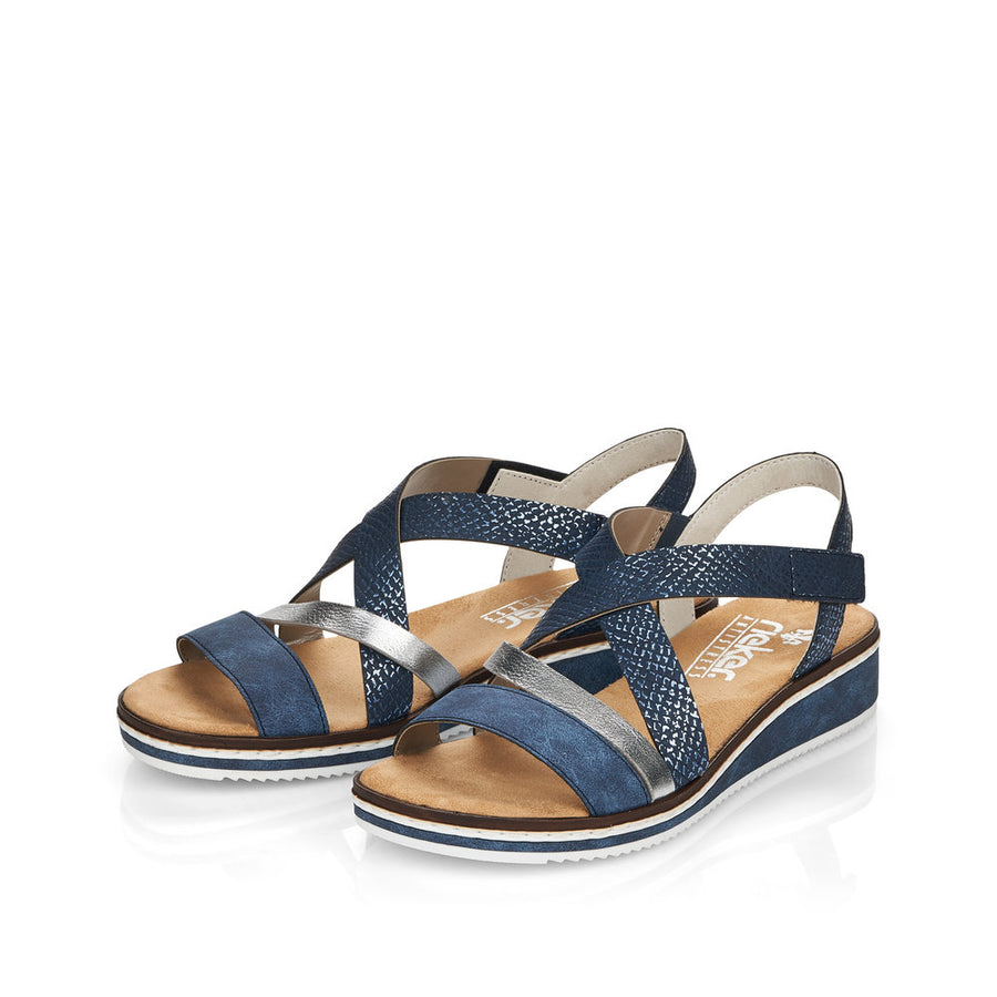 Rieker - V3663-14 - Blatik/Silber/Royal - Sandals