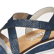 Rieker - V3663-14 - Blatik/Silber/Royal - Sandals