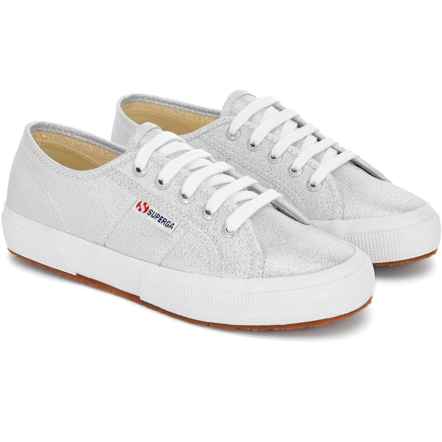 Superga - 2750 Lamew Trainer - Grey Silver - Canvas Shoes