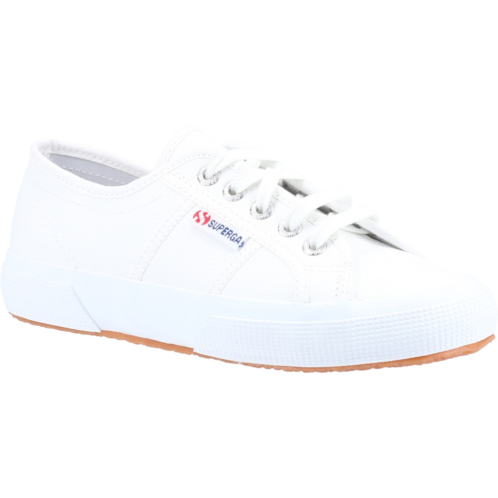 Superga - 2750 Tumbled Leather - White - Canvas Shoes