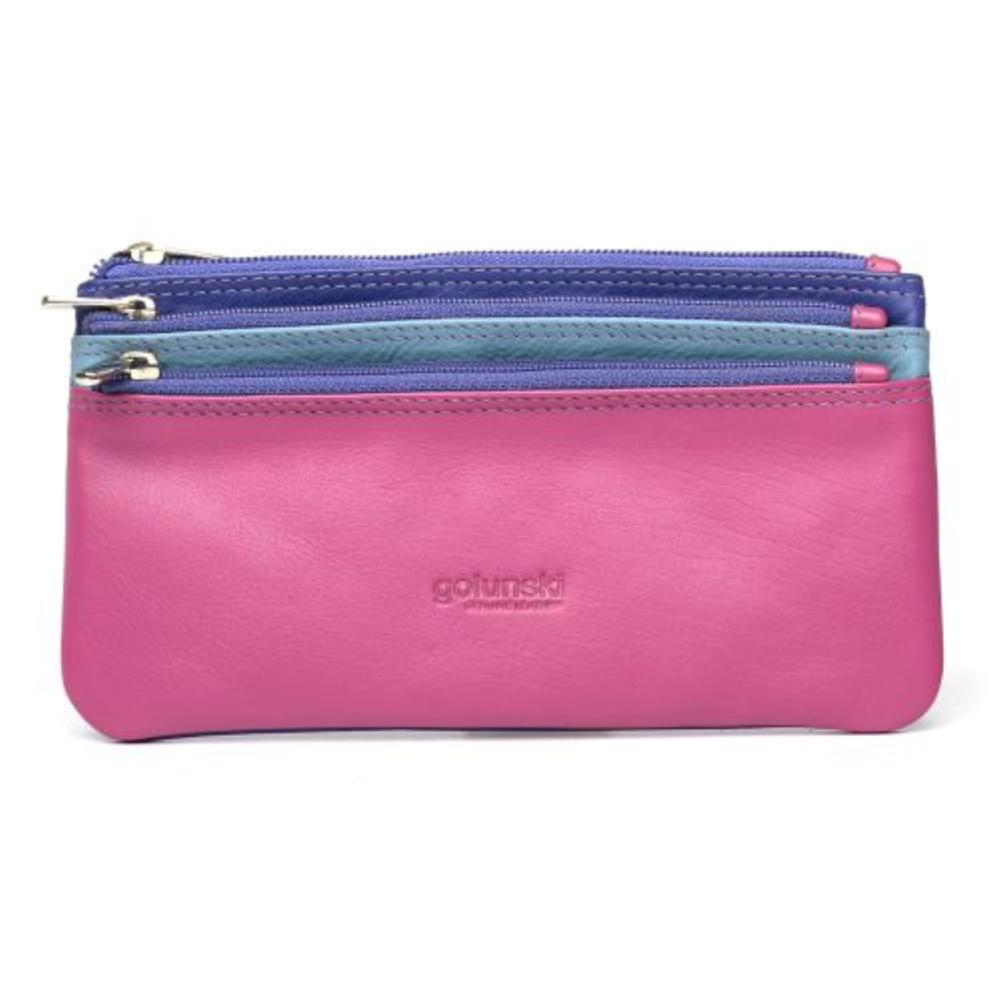 Golunski - Zip Top Coin Purse - 0-330N/ M12 Pink Multi