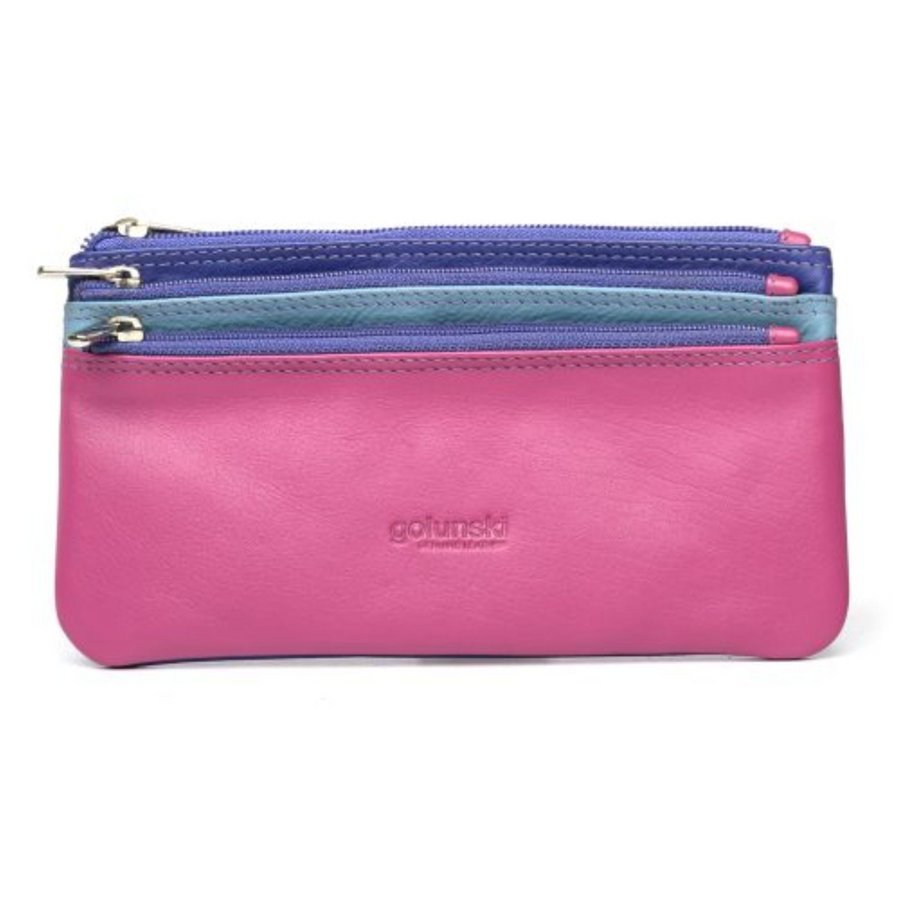 Golunski - Zip Top Coin Purse - 0-330N/ M12 Pink Multi