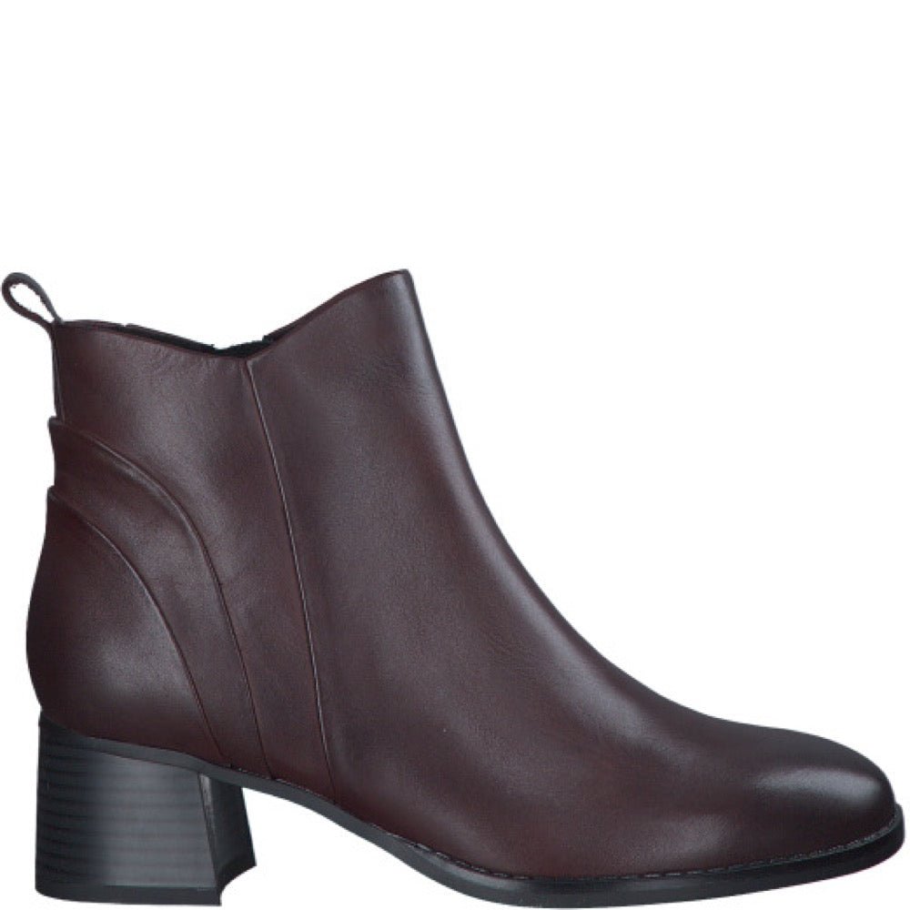 Stivaletto Donna MARCO TOZZI – In Pelle, Tacco 5 Cm, Fodera Morbida, Perfetto Per Ogni Occasione