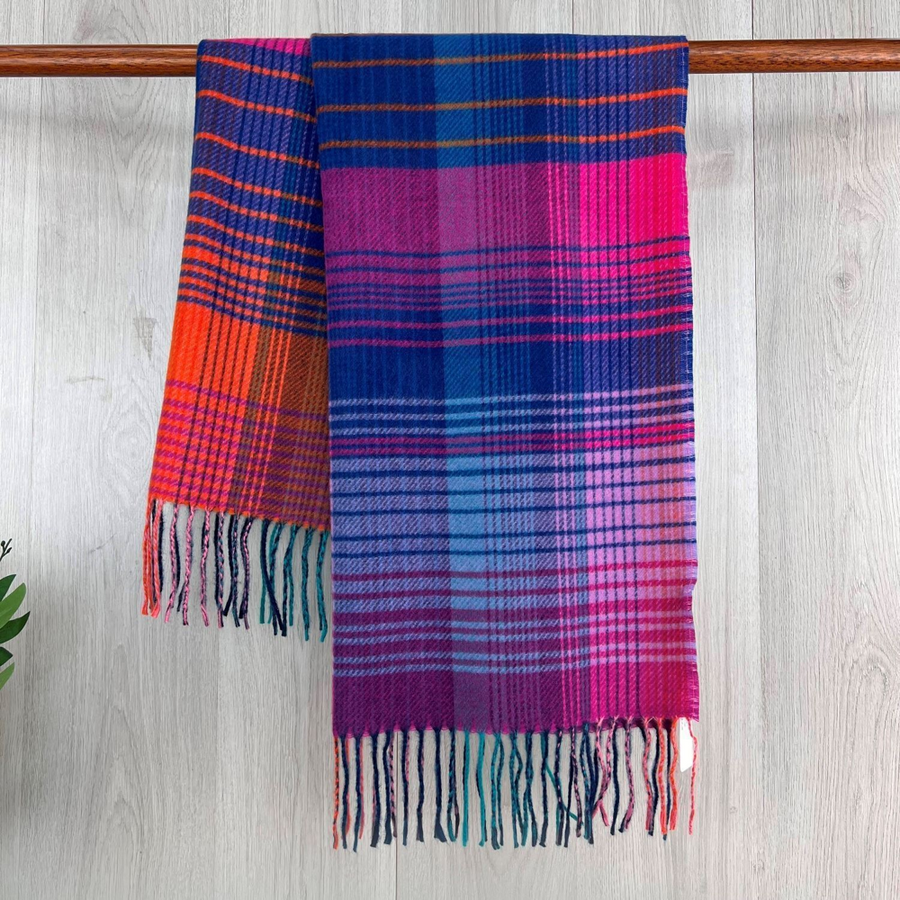 Reevo - S6231-1 Scarf - Hot Pink