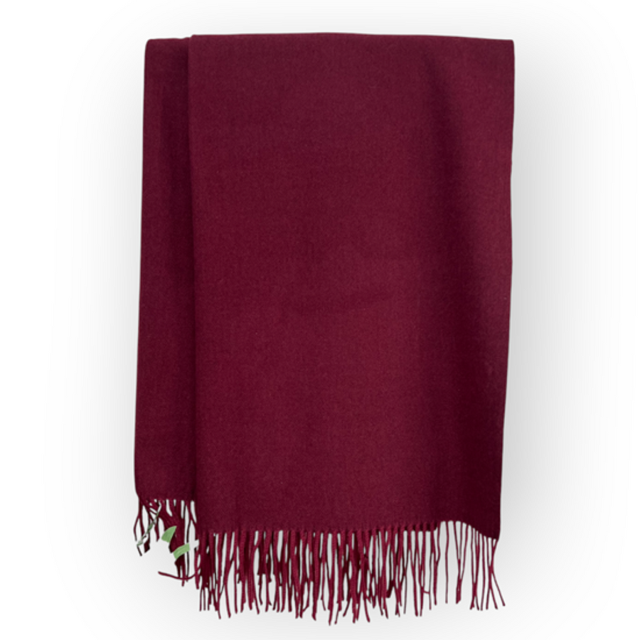 Reevo - S6351-1 Scarf - Burgundy