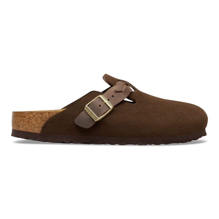 Birkenstock - Boston Braided Suede Leather - Narrow 1031716 - Carafe - Sandals