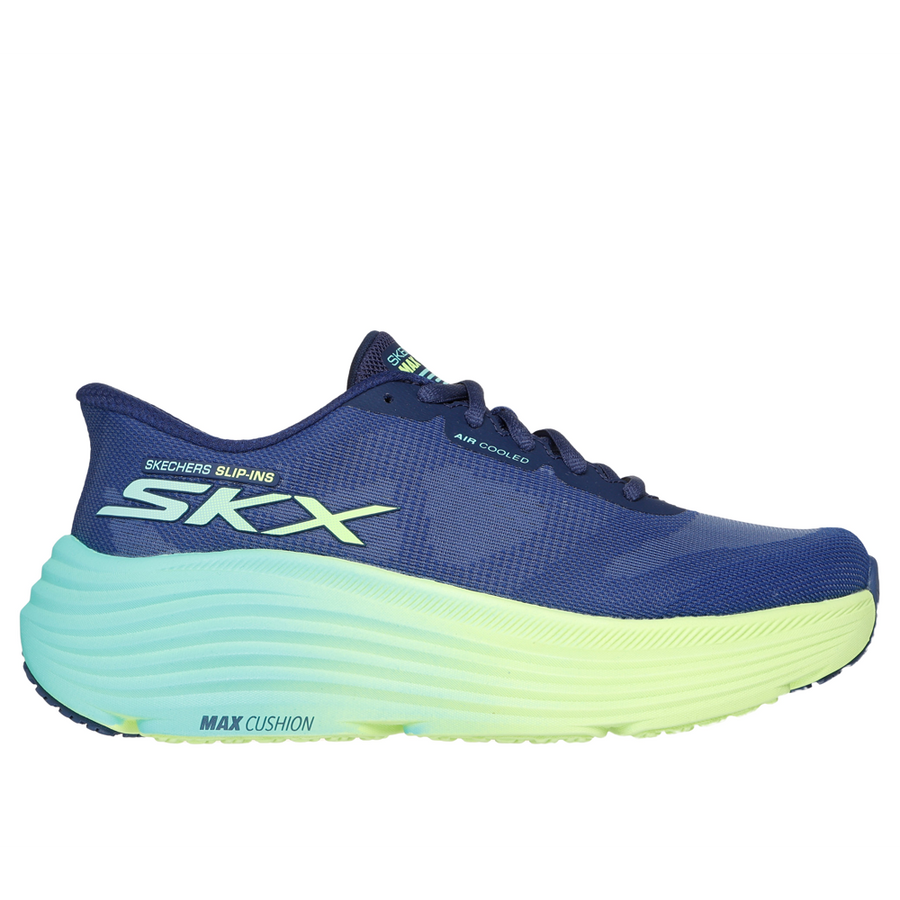 Skechers - Max Cushioning Endeavour - Ha - Navy/Lime - Trainers