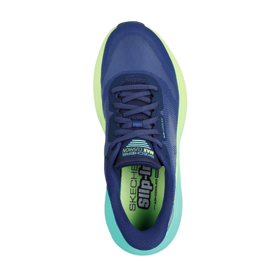 Skechers - Max Cushioning Endeavour - Ha - Navy/Lime - Trainers