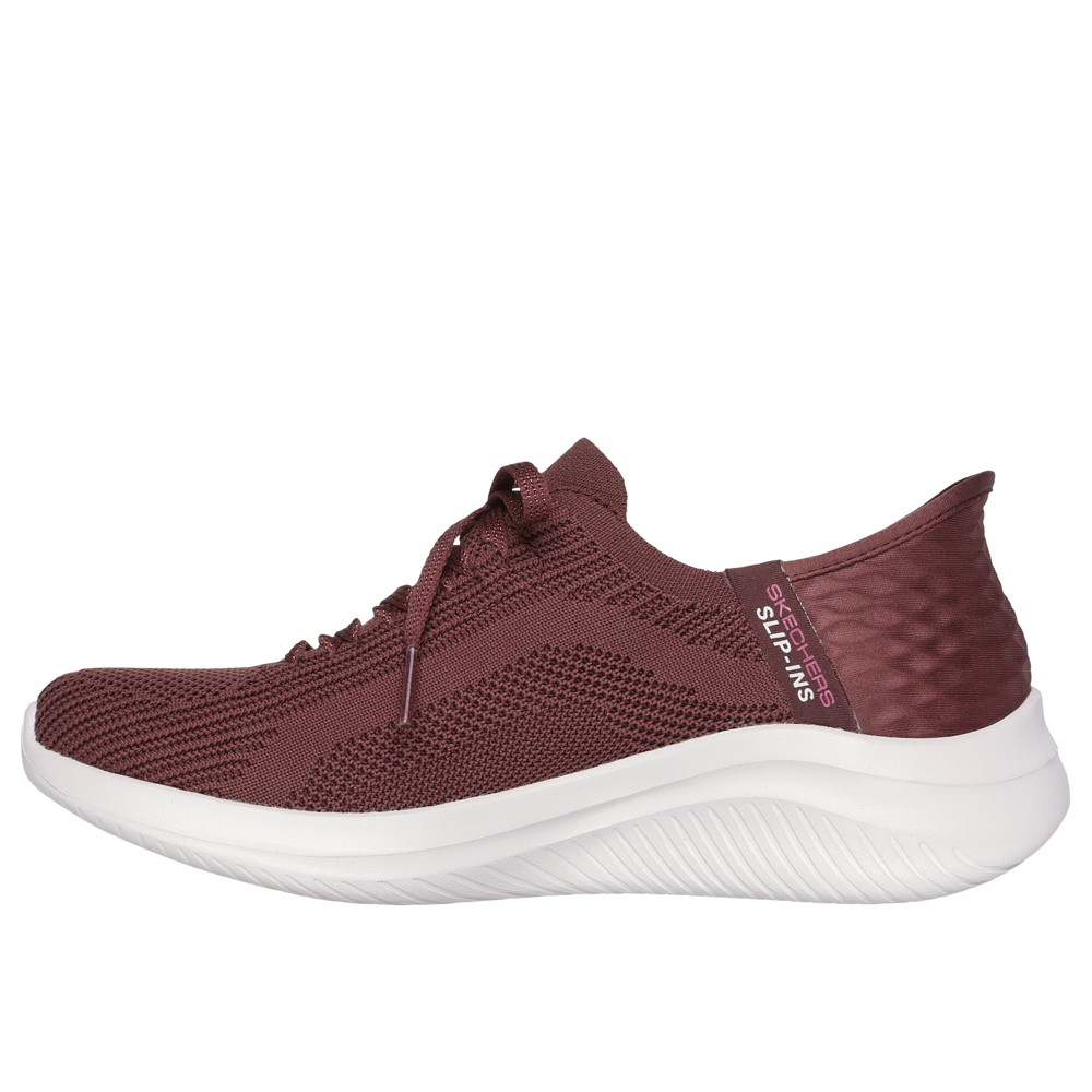 Skechers Ultra Flex 3.0 Brilliant Path Burgundy Trainers Gibbs Shoes