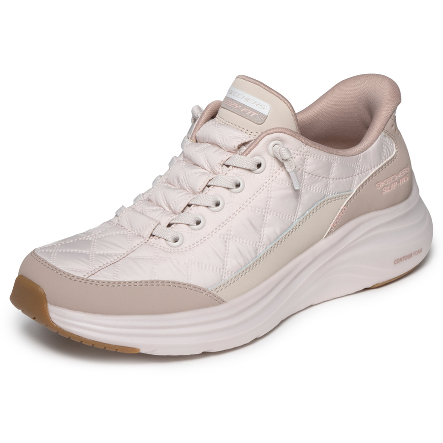 Skechers - Slip-Ins: Contour Foam - Cozy Fit - Natural/Pink - Trainers