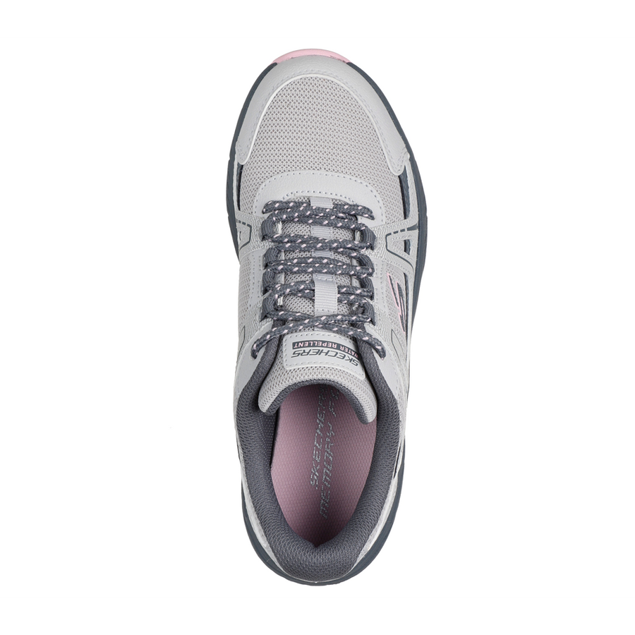 Skechers - Hillcrest 2.0 - Sabbaday Falls Water Repellent, Memory Foam - Grey/Pink - Trainers