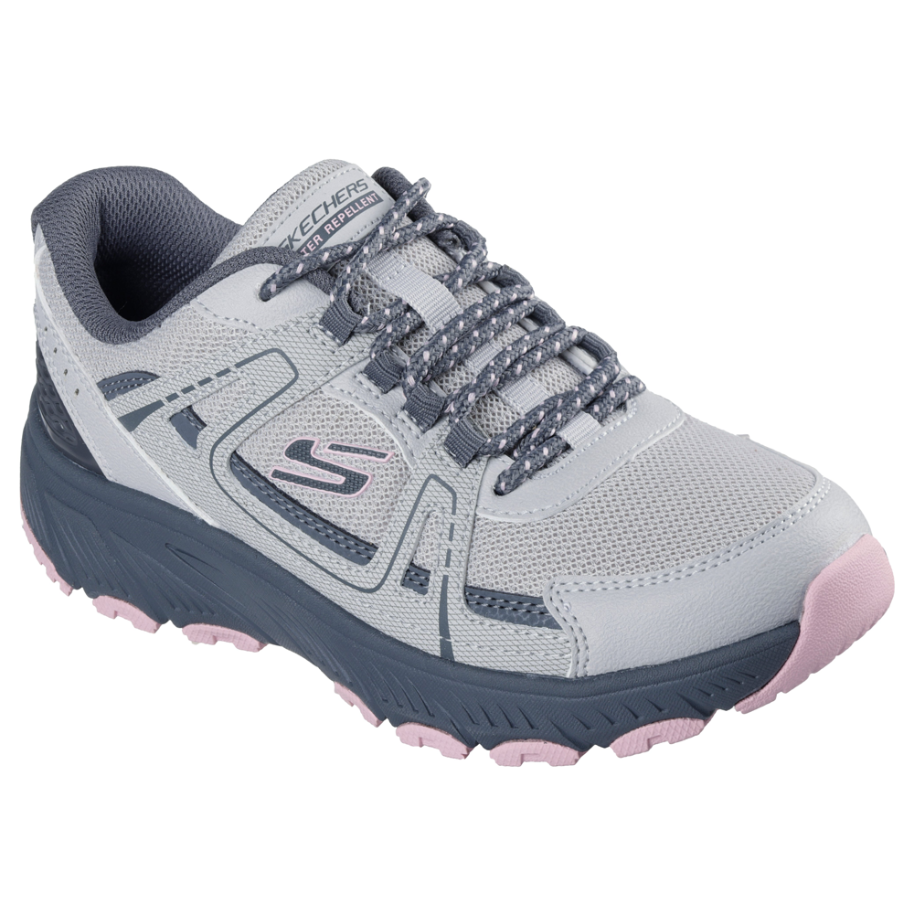 Skechers - Hillcrest 2.0 - Sabbaday Falls Water Repellent, Memory Foam - Grey/Pink - Trainers