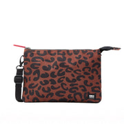 Roka - Carnaby Crossbody Leopard Print XL Recycled Canvas - Bags