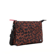 Roka - Carnaby Crossbody Leopard Print XL Recycled Canvas - Bags
