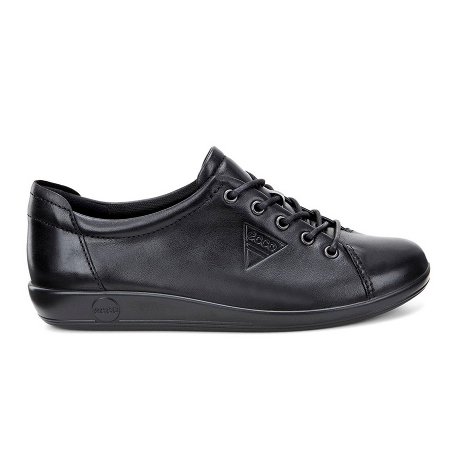 Ecco Soft 2.0 Lace Up Black Shoes Gibbs Shoes
