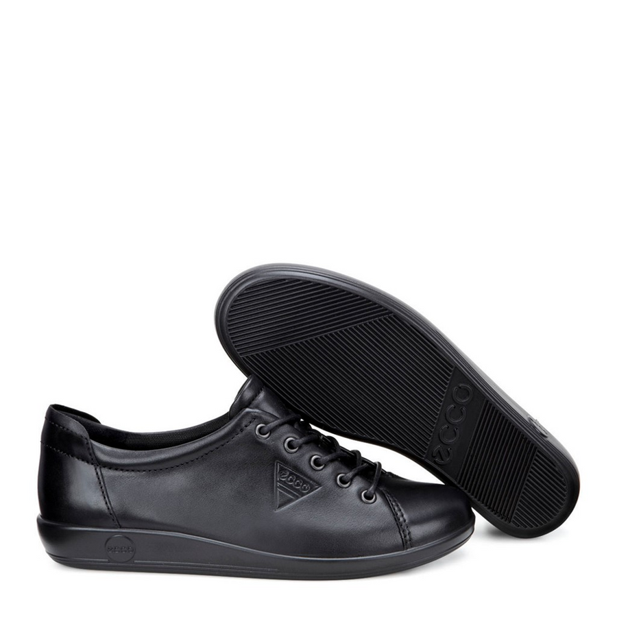 Ecco - Soft 2.0 Lace Up - Black - Shoes