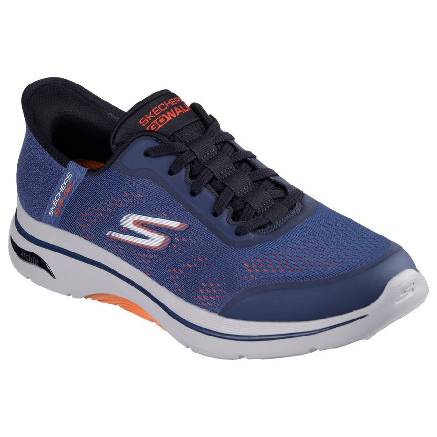 Skechers - Go Walk Arch Fit 2.0 - Simplicity - Navy/Orange - Trainers