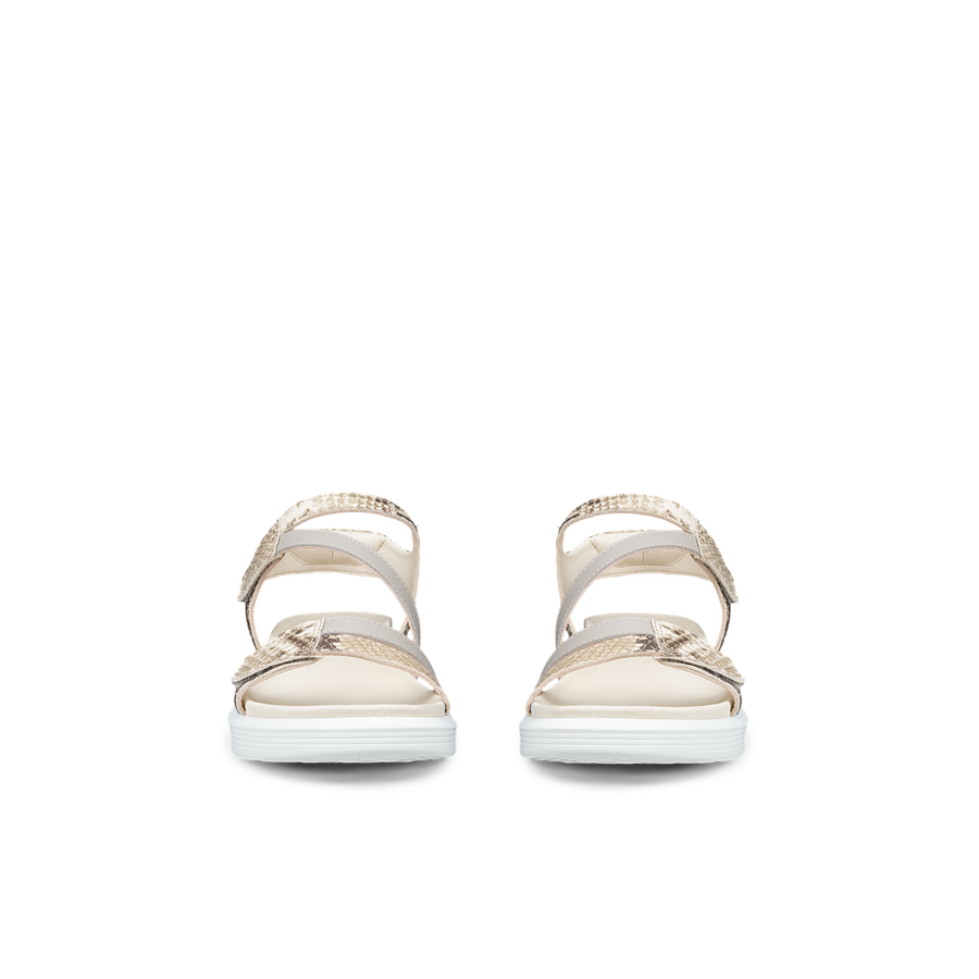 Ecco - Soft Sandal W 3-Strap - Python/Pure Cashmere - Sandals