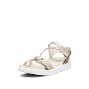 Ecco - Soft Sandal W 3-Strap - Python/Pure Cashmere - Sandals