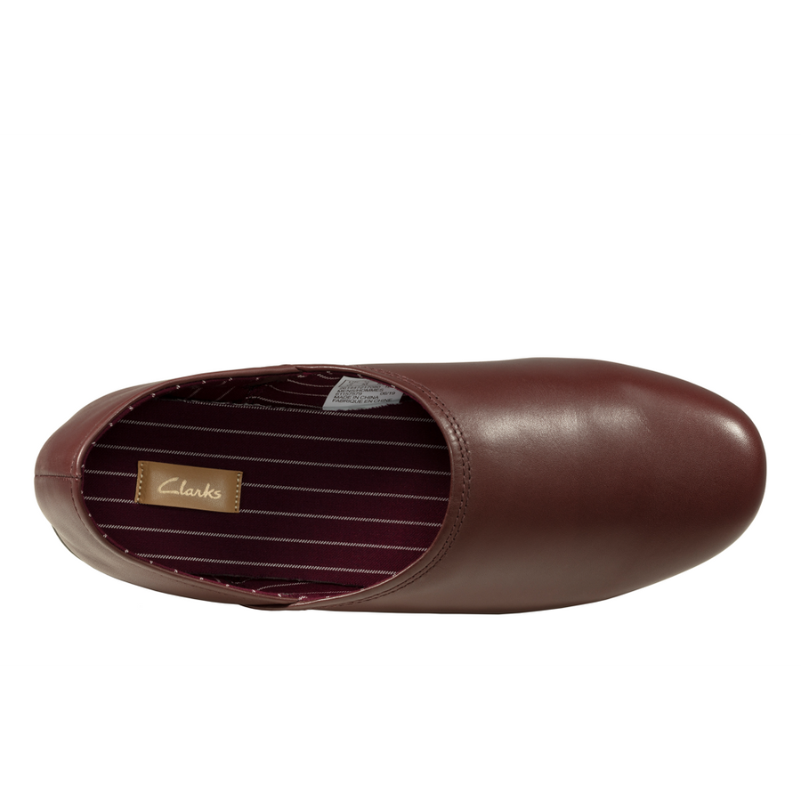 Clarks - Harston Elite - Burgundy Leather - Slippers