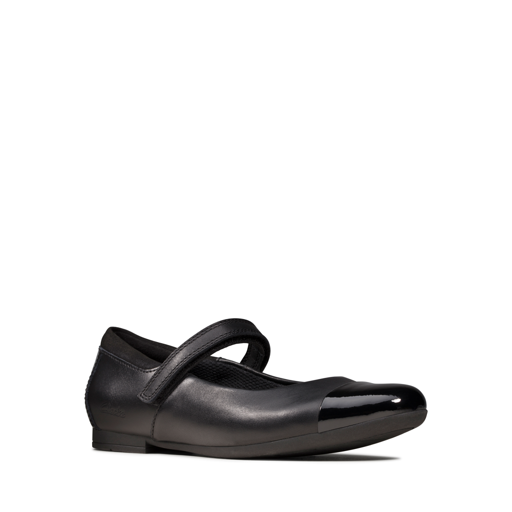 Clarks - Scala Gem K - Black Leather - Shoes
