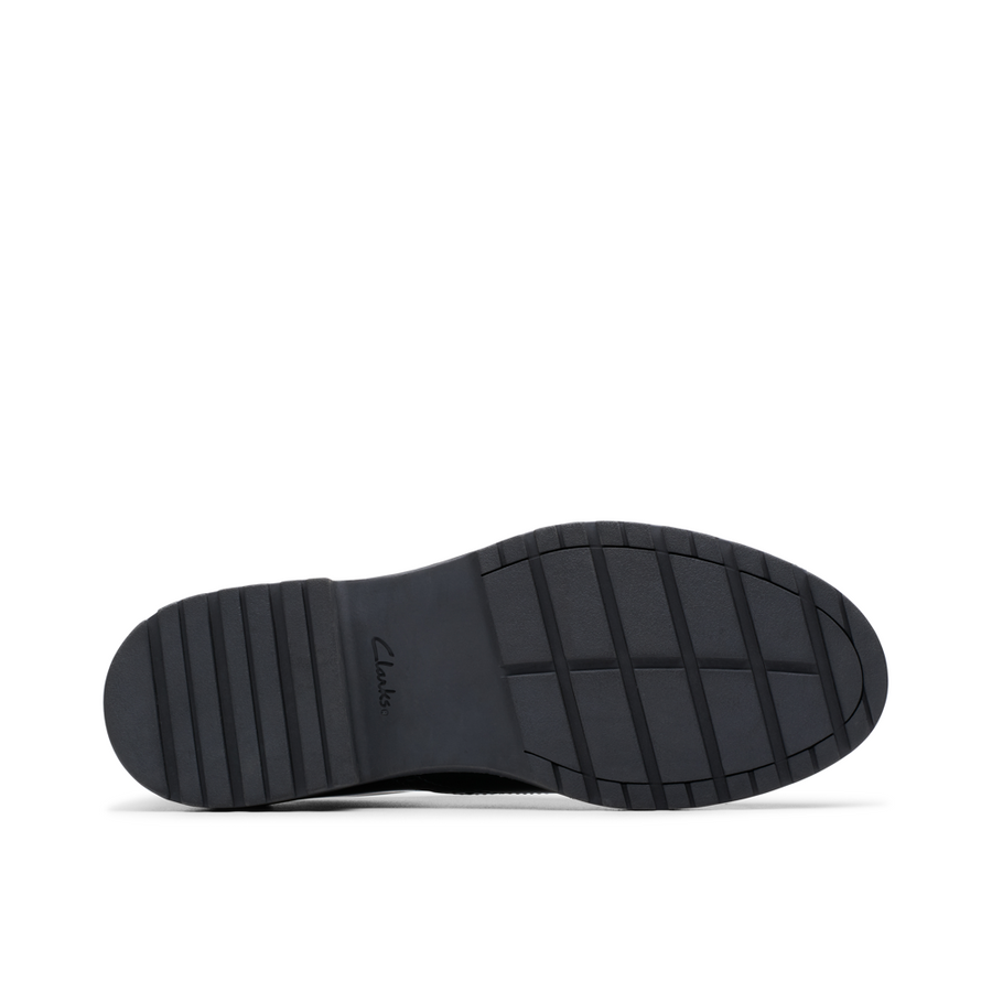 Clarks - Loxham Brogue Y - Black Patent  - School Shoes
