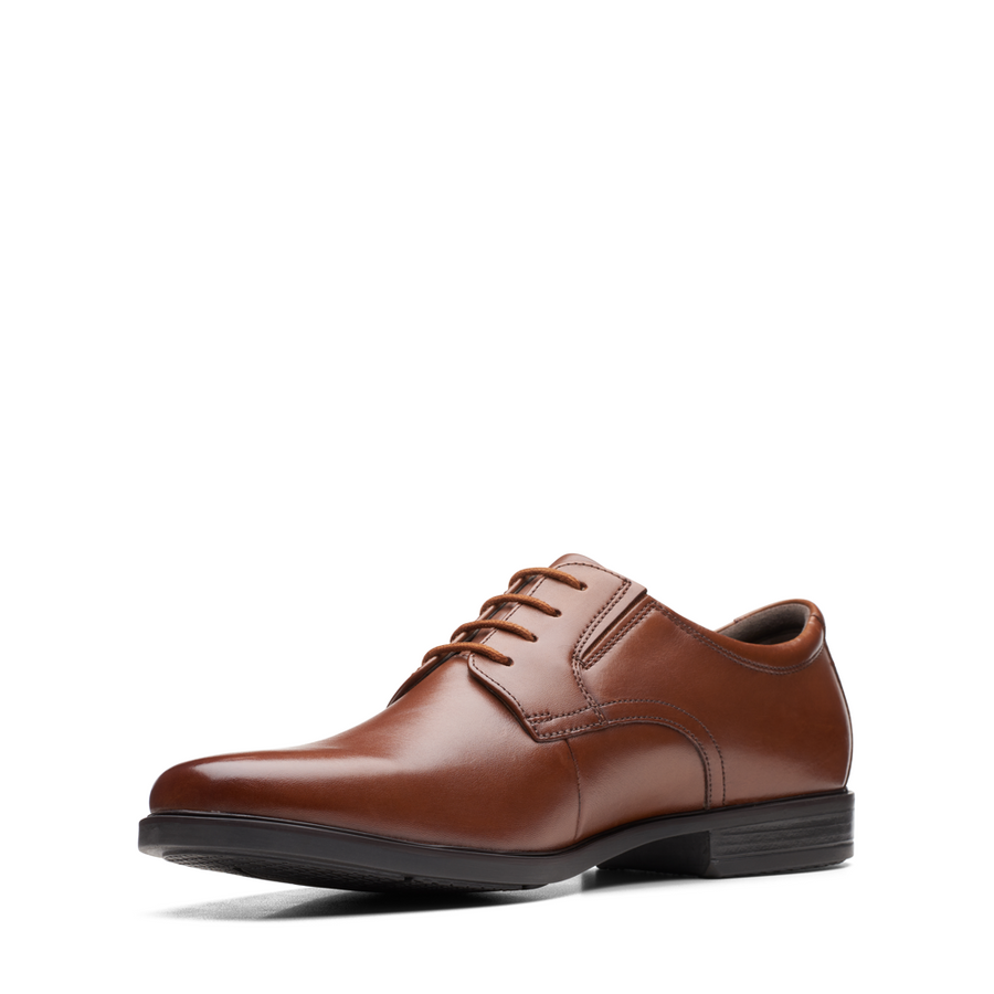 Clarks - Howard Walk - Dark Tan Leather - Shoes