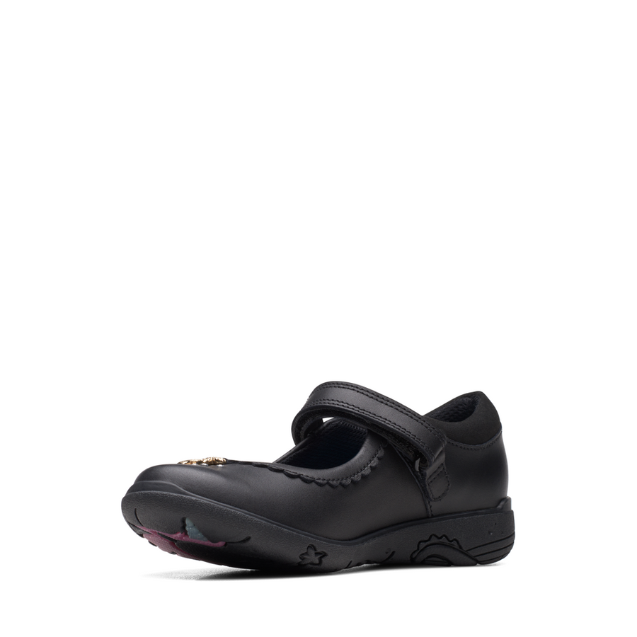 Clarks - Relda Sea K. - Black Leather - Shoes