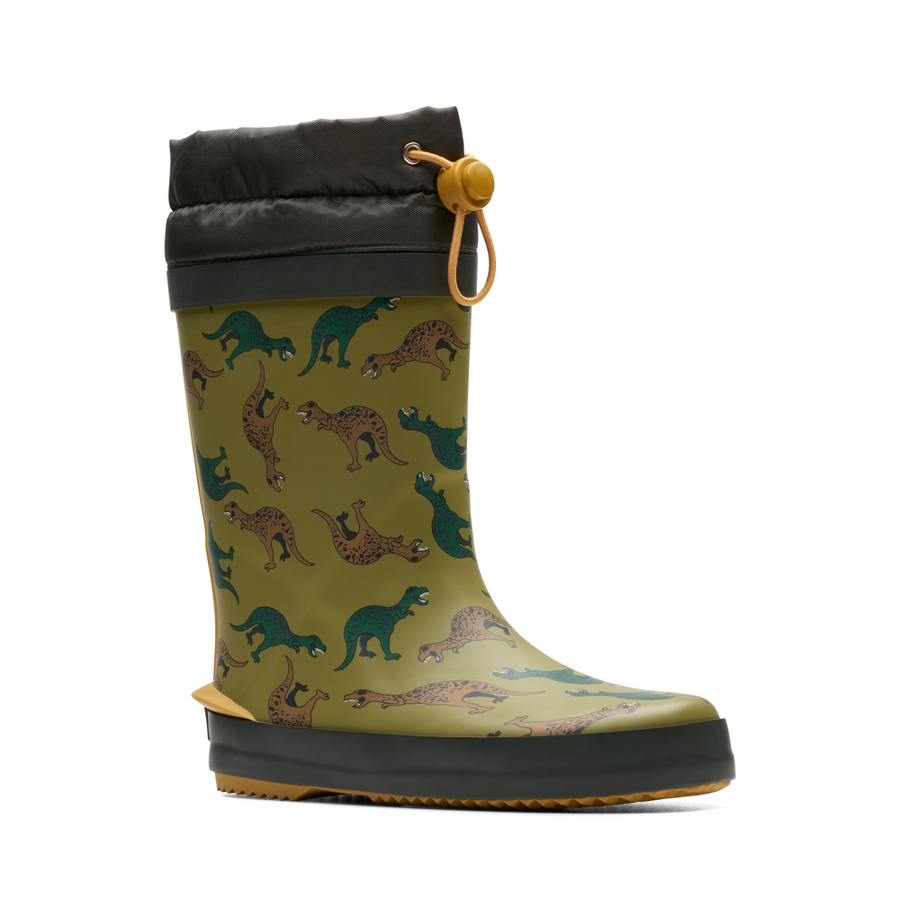 Clarks - Tarri Race K - Green Combi - Wellingtons