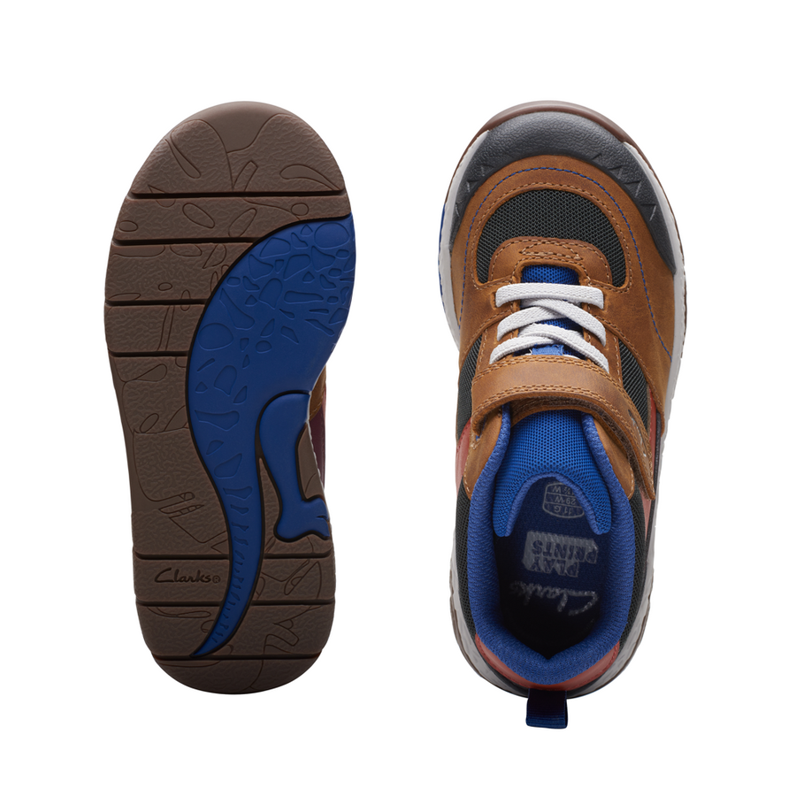Clarks SteggyStomp K Tan Combi Boots