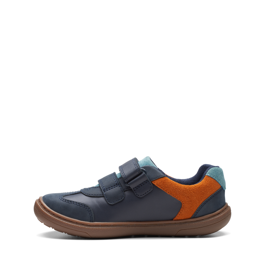 Clarks - Flash Den K - Navy Combi - Shoes