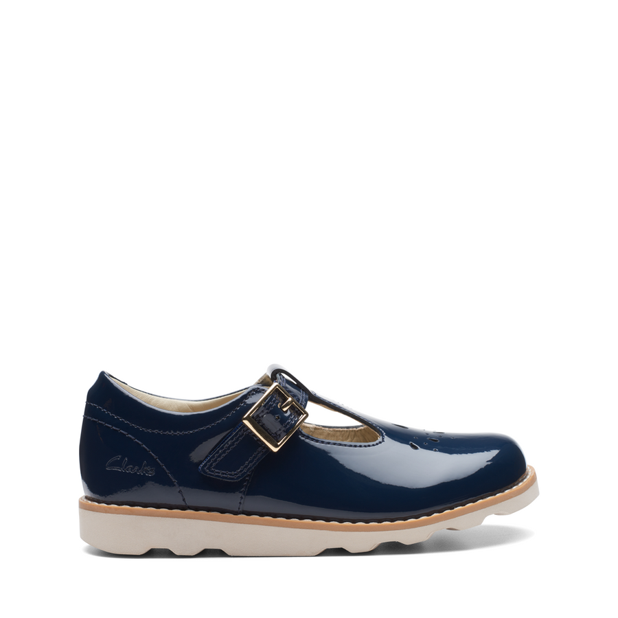 Clarks - Crown Print K. - Navy Patent - Shoes