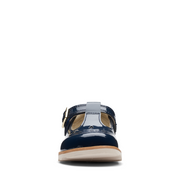Clarks - Crown Print T. - Navy Patent - Shoes