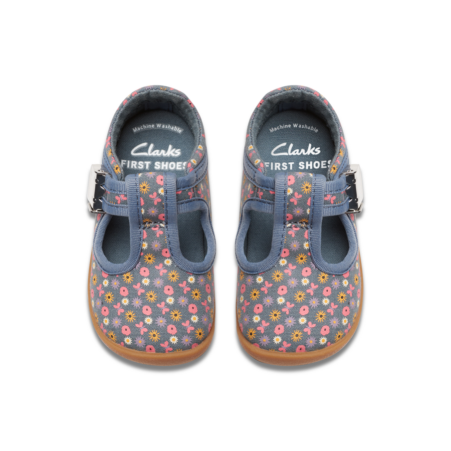 Clarks - Roamer Fly T. - Blue Print - Canvas Shoes