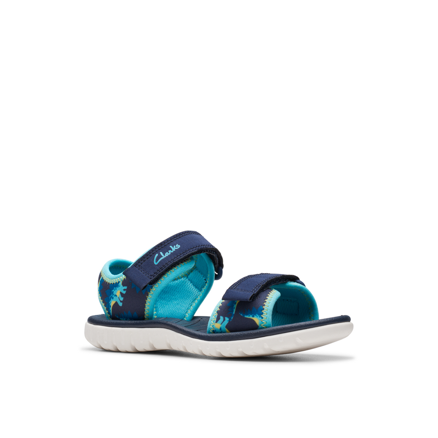Clarks Surfing Tide K Navy Sandals