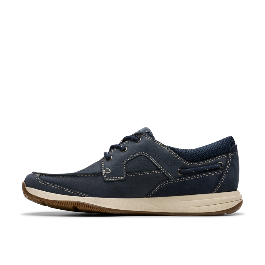 Clarks - Sailview Lace - Navy Nubuck - Trainers