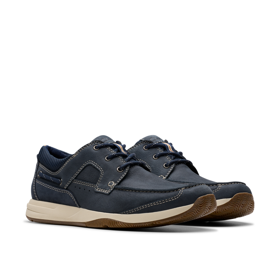 Clarks - Sailview Lace - Navy Nubuck - Trainers