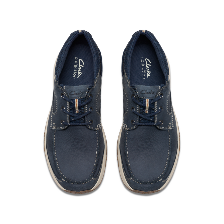 Clarks - Sailview Lace - Navy Nubuck - Trainers