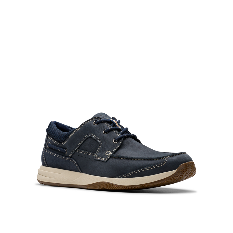 Clarks - Sailview Lace - Navy Nubuck - Trainers
