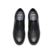 Clarks - FinjaBrogue Y. - Black Leather - School Shoes