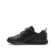 Clarks - Steggy2 Pace K - Black Leather - School Shoes